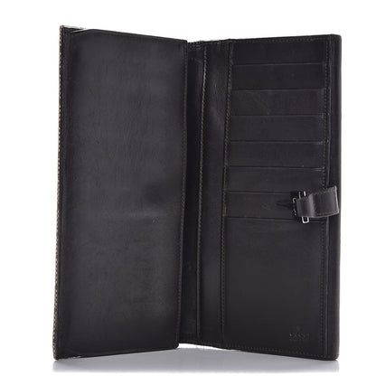 Gucci Monogram Calfskin Web Blake Continental Wallet Brown 5 of 11