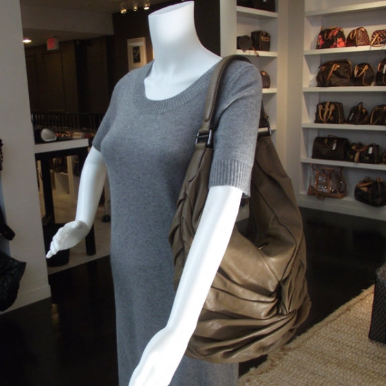 Burberry Leather Maggie Soft Knot Hobo 2 of 11