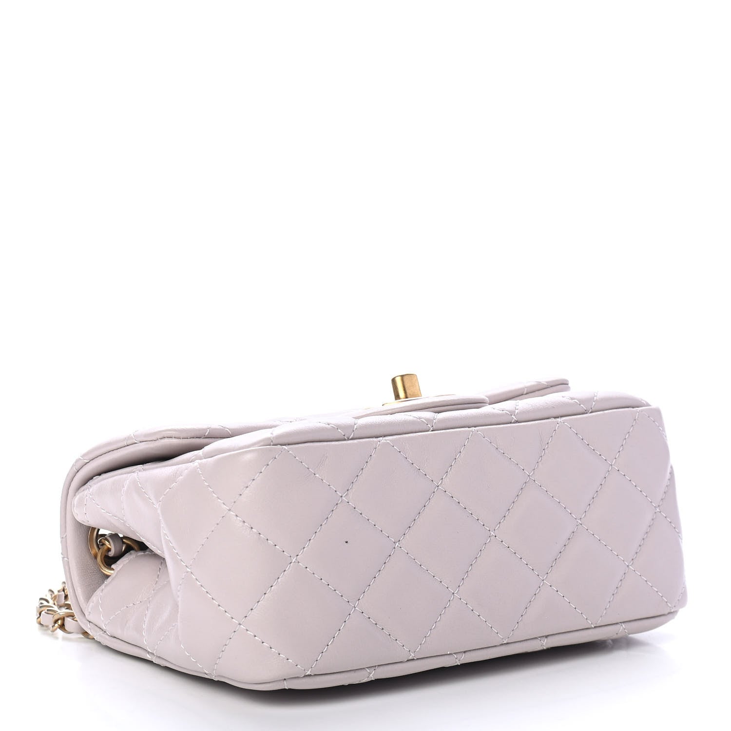 Chanel Lambskin Quilted Mini Pearl Crush Flap Light Purple 3 of 4