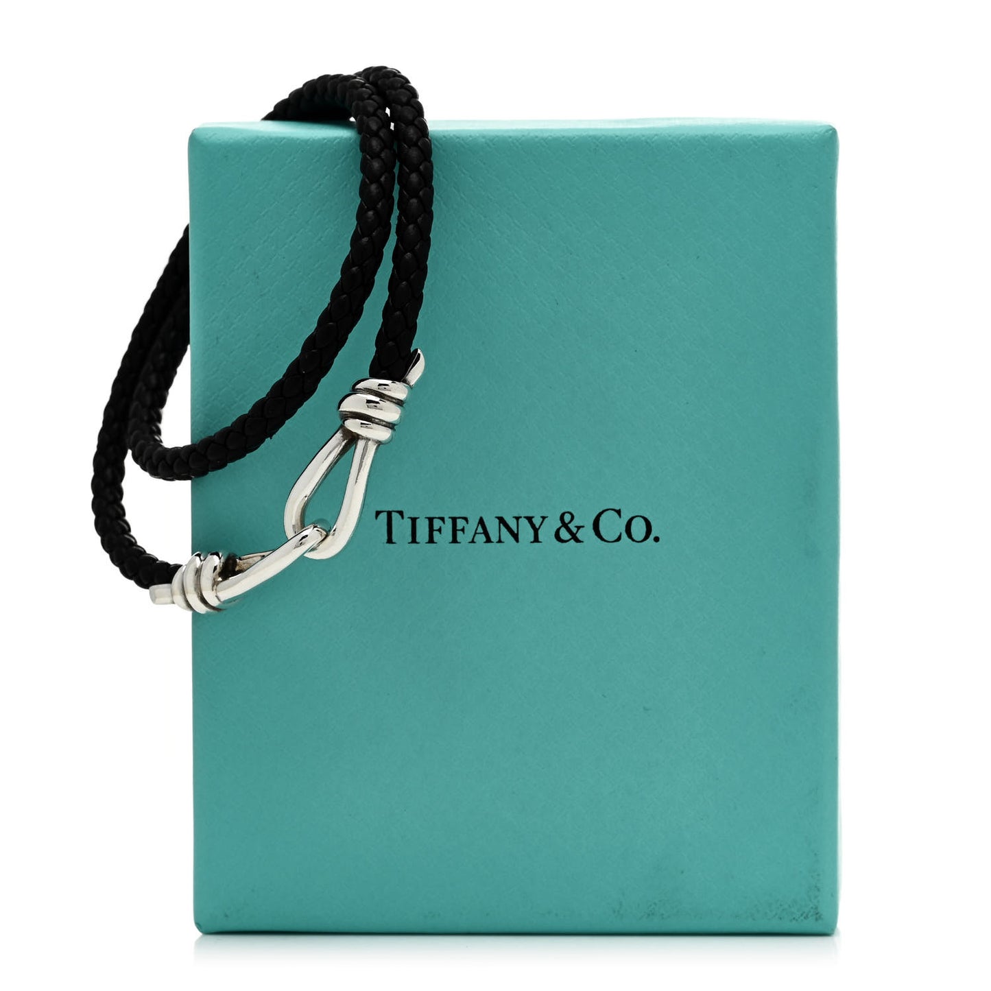 Sterling Silver Leather Paloma Picasso Knot Braid Wrap Bracelet