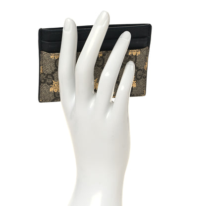 Gucci GG Supreme Monogram Bees Card Holder Black 2 of 6