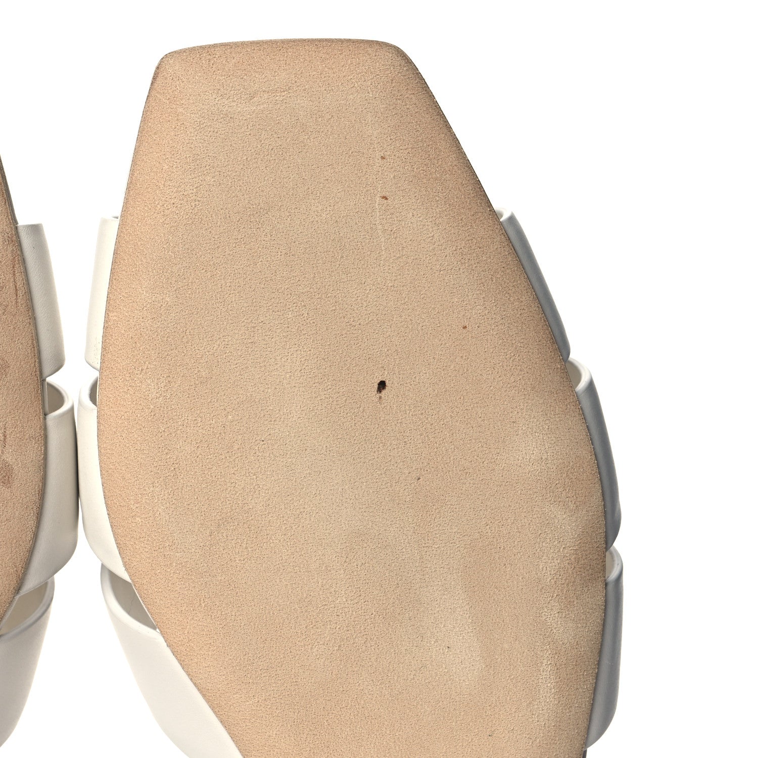 Saint Laurent Calfskin Tribute 05 Slide Sandals 36.5 White 10 of 12