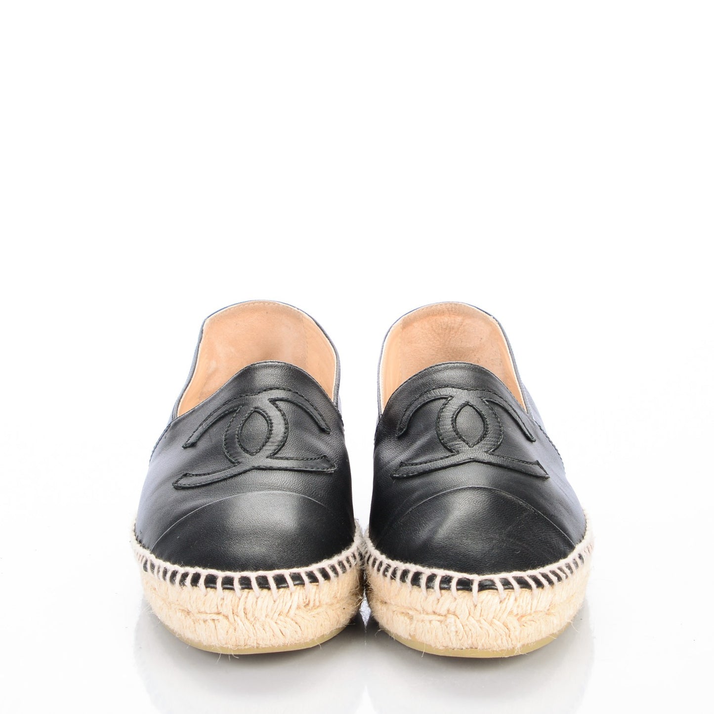Lambskin CC Espadrilles 39 Black