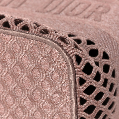 Christian Dior Mesh Embroidered Diortravel Vanity Case Clay 9 of 14