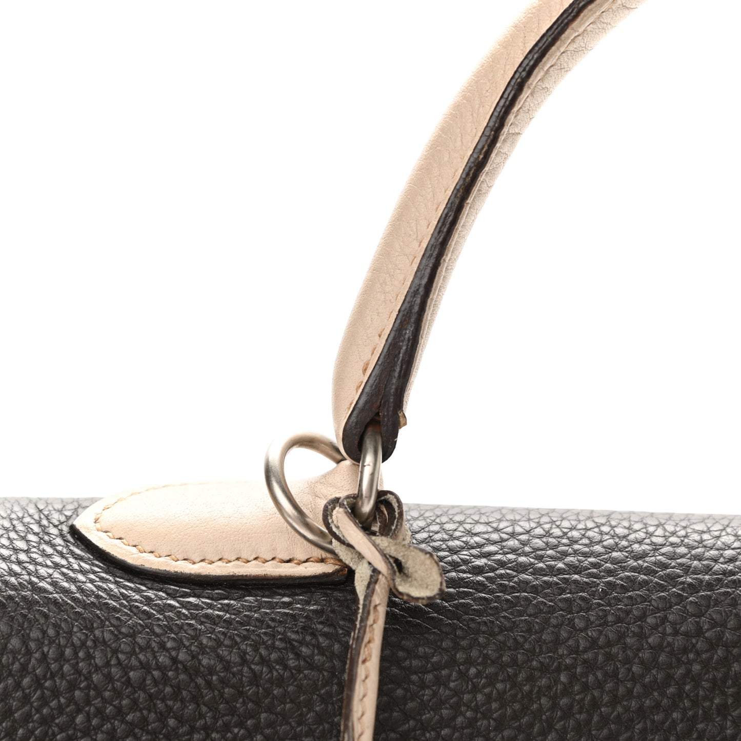 Taurillon Clemence Tri-Color Kelly Retourne 35 Tabac Camel Ecorce Craie