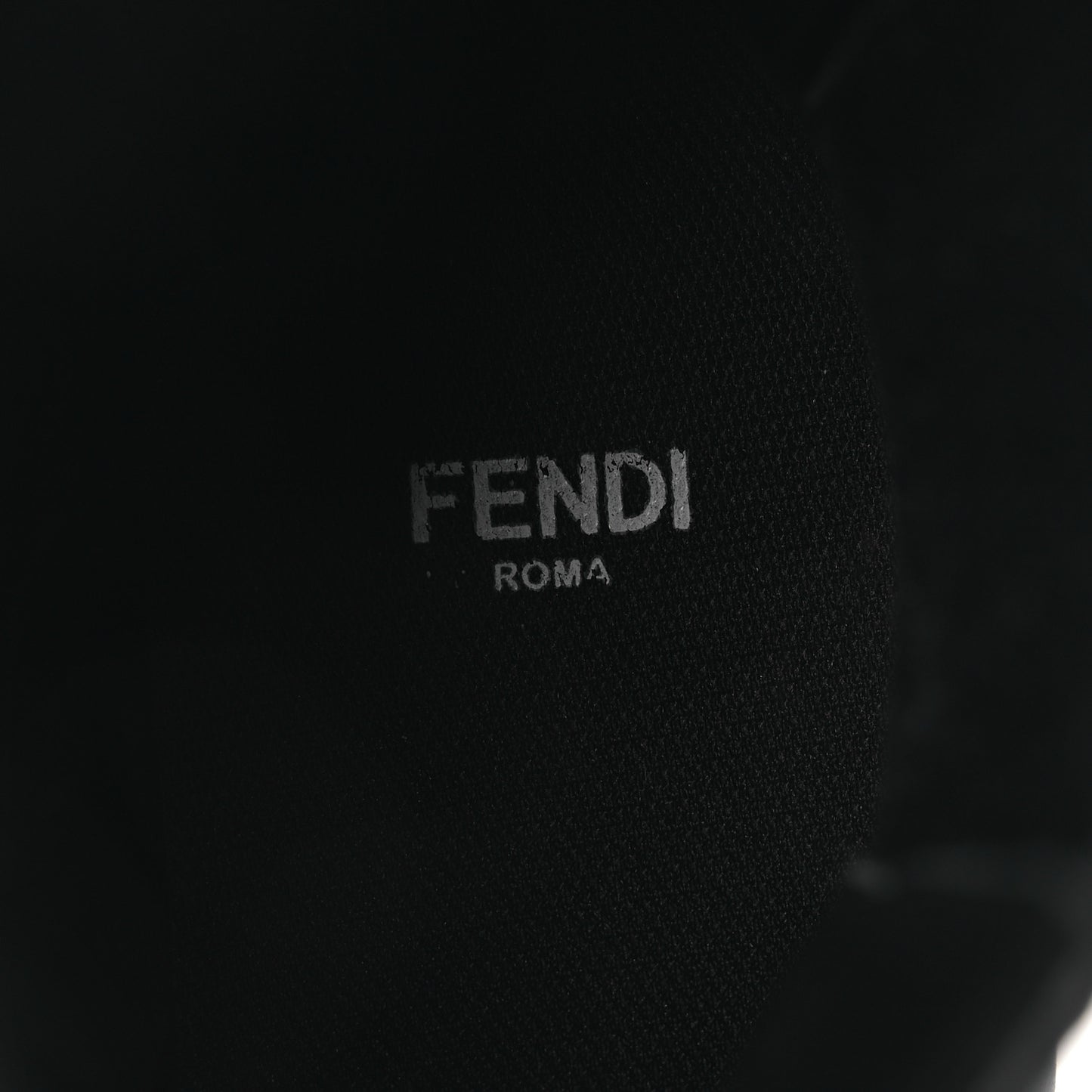 Calfskin Rubber Fendi Force Chelsea Boots 36 Black