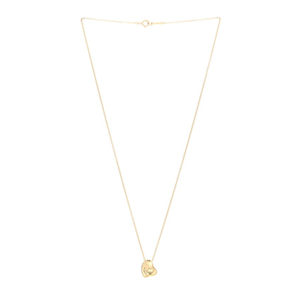 Tiffany 18K Yellow Gold Elsa Peretti Full Heart Pendant Necklace 2 of 4