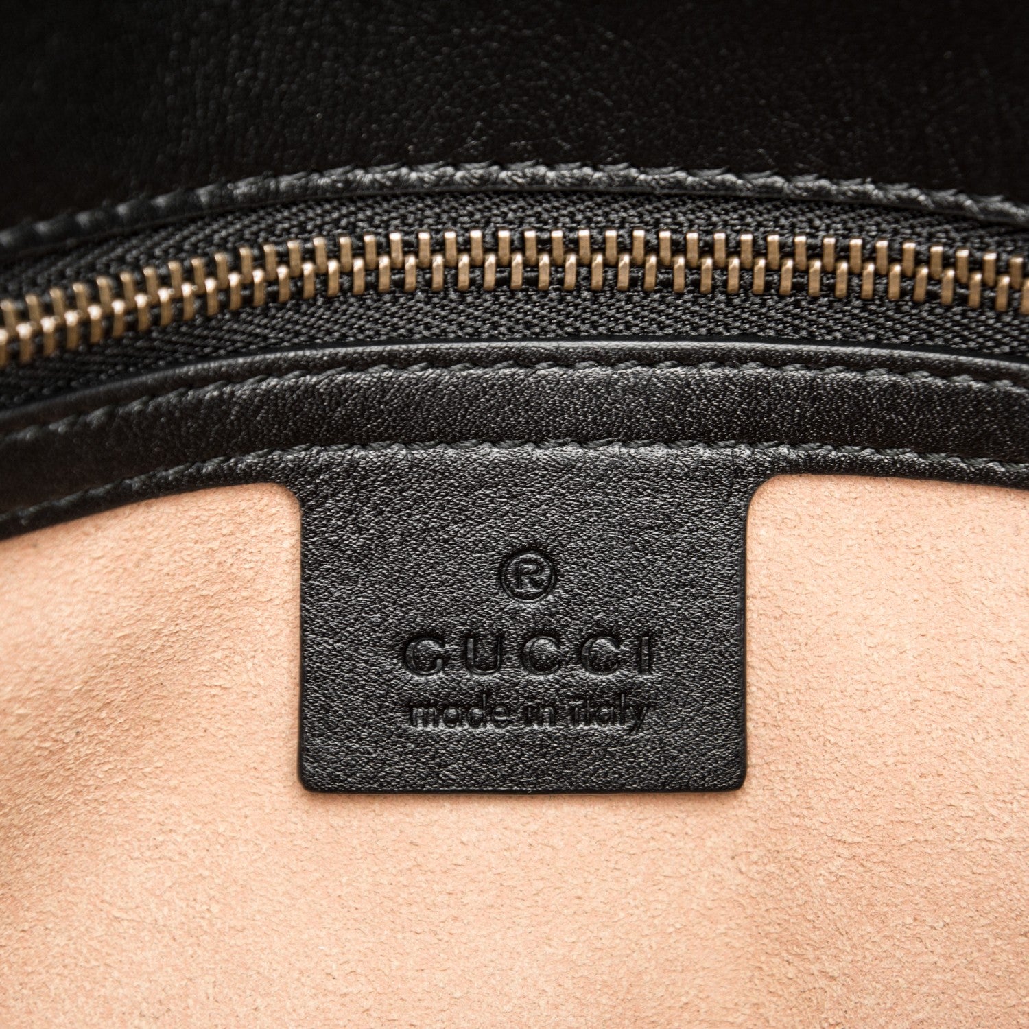 Gucci Calfskin Matelasse Small GG Marmont Shoulder Bag Black 6 of 7