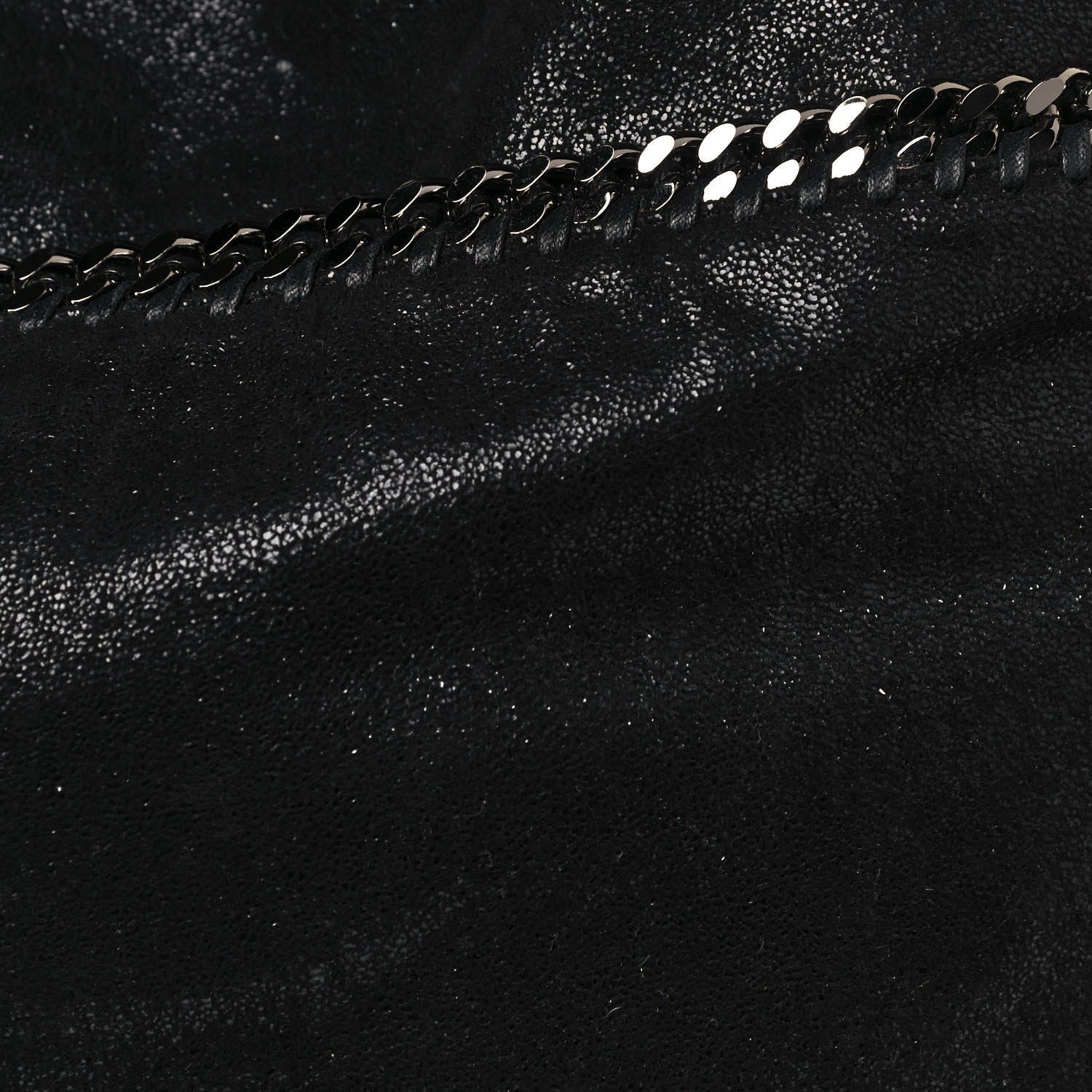 Stella McCartney Metallic Shaggy Deer Big Falabella Tote Black 10 of 11