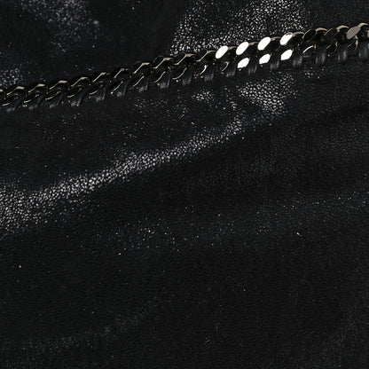 Stella McCartney Metallic Shaggy Deer Big Falabella Tote Black 10 of 11