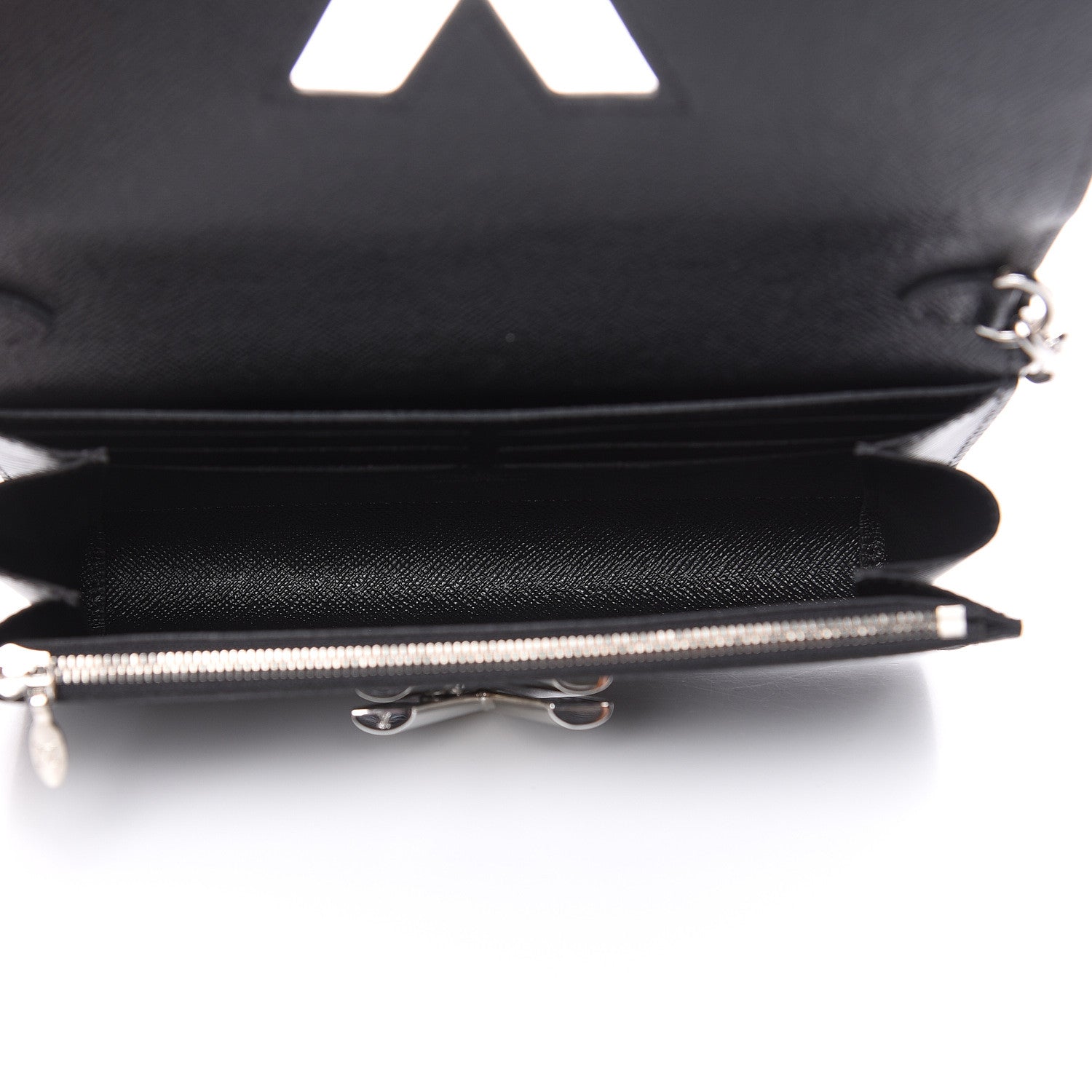 Louis Vuitton Epi Twist Chain Wallet Black 5 of 8