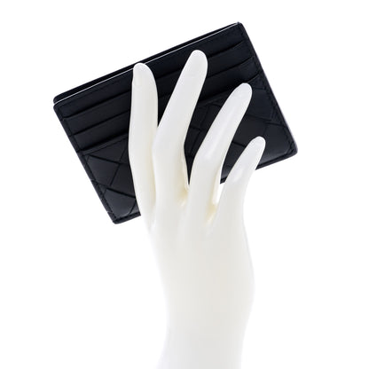 Bottega Veneta Nappa Intrecciato VN Card Case Black 2 of 6