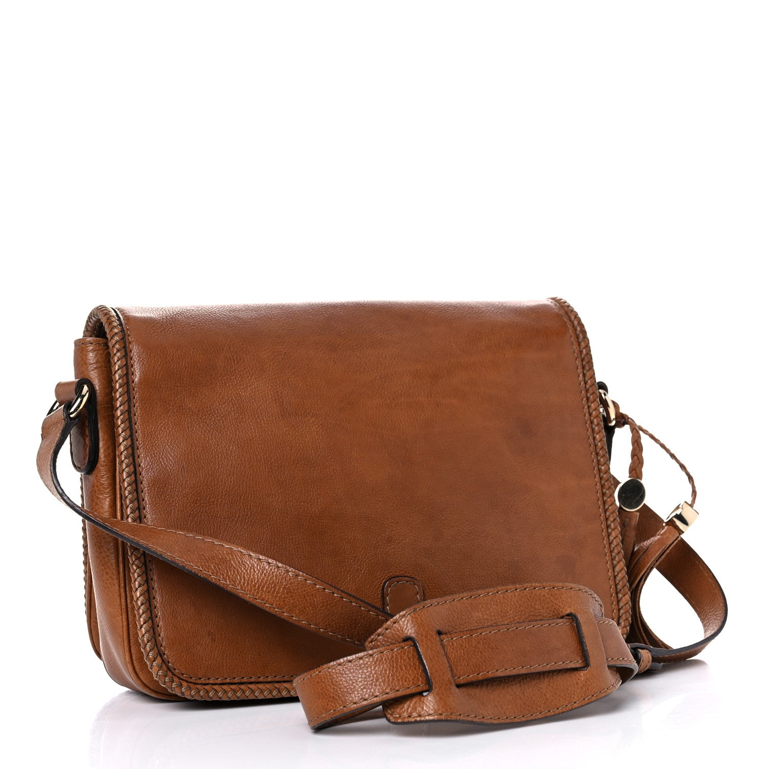 Gucci Grained Calfskin Medium Marrakech Flap Messenger Bag Brown 3 of 25