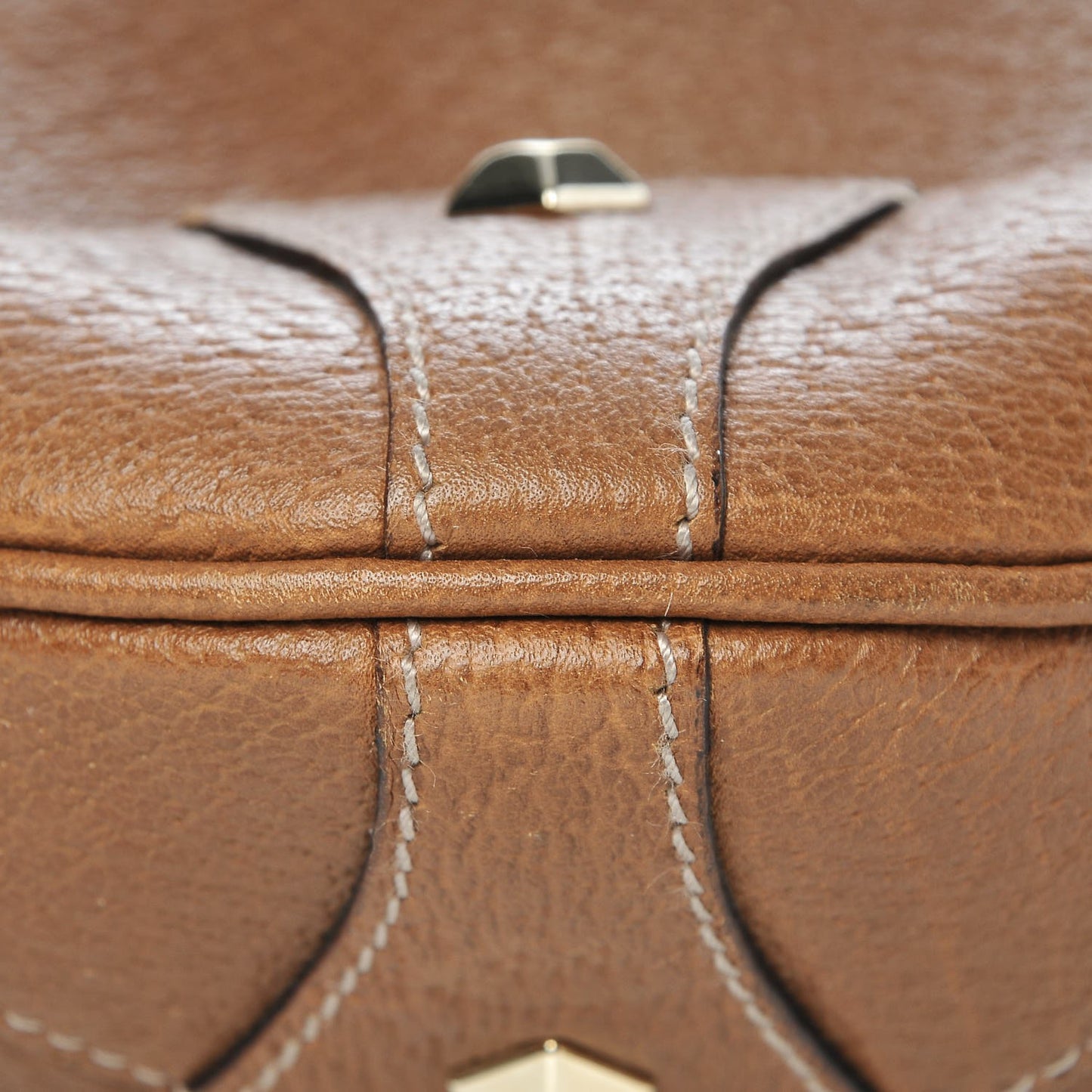 Calfskin Monogram Piston Lock Jackie O Hobo Tan