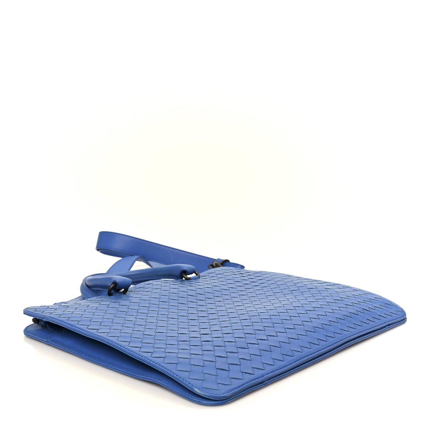Nappa Intrecciato Briefcase Blue