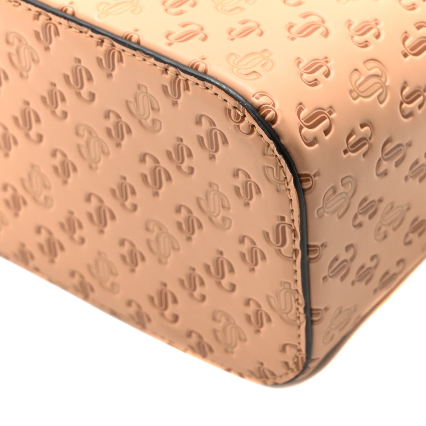 Calfskin JC Vanity Case With Chain Caramel
