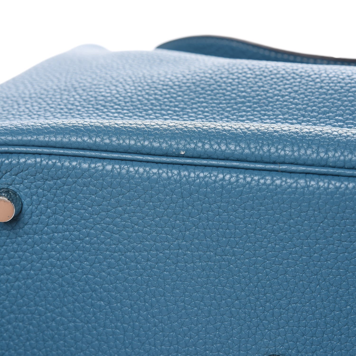 Hermes Taurillon Clemence Lindy 30 Blue Jean 10 of 12
