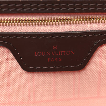 Louis Vuitton Damier Ebene Neo Neverfull MM Rose Ballerine 7 of 11