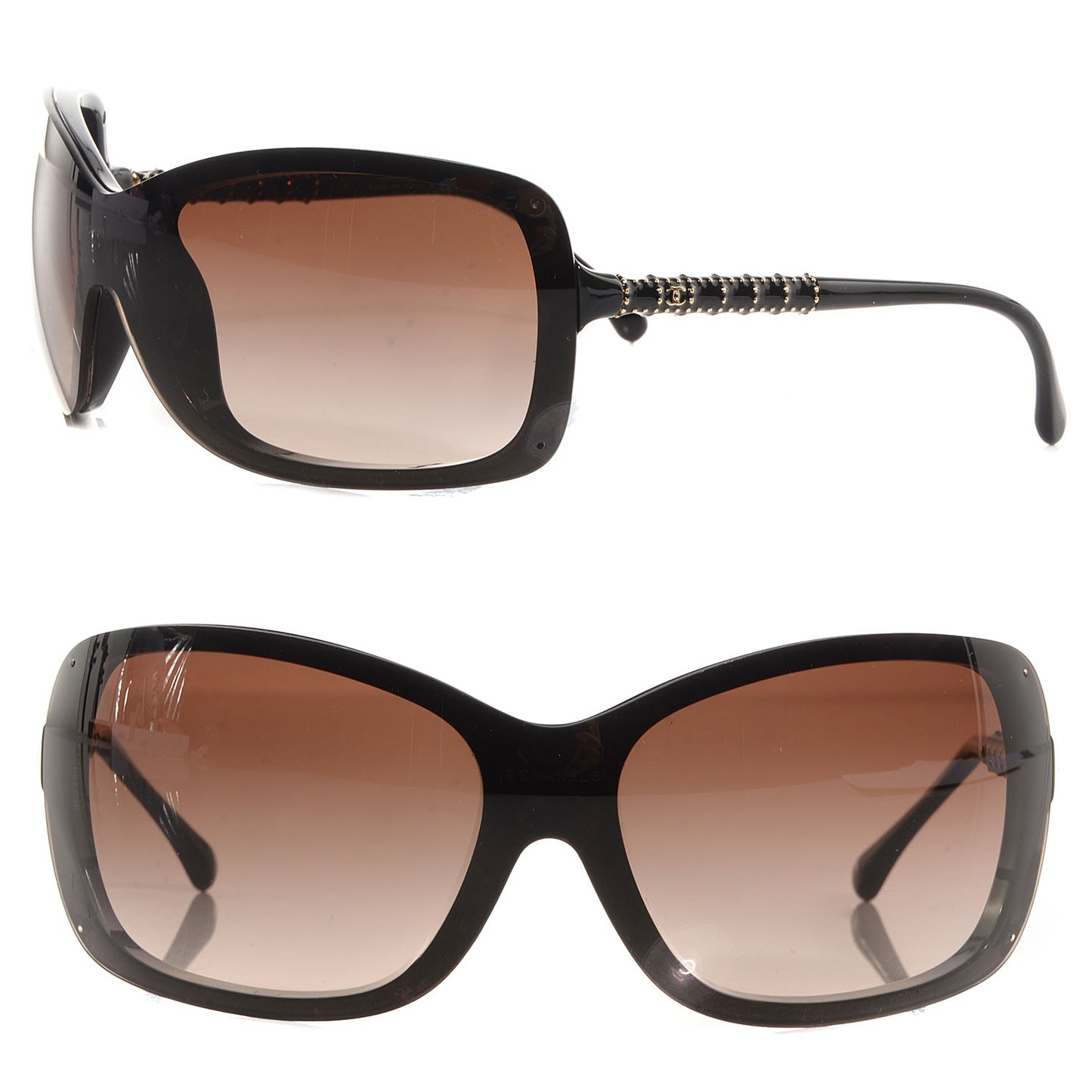Studded Square Sunglasses 6036 Black