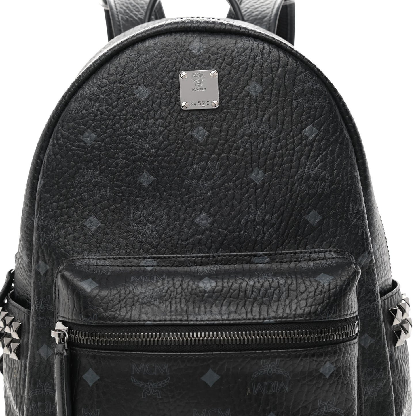 Visetos Medium Side Studs Stark Backpack Black