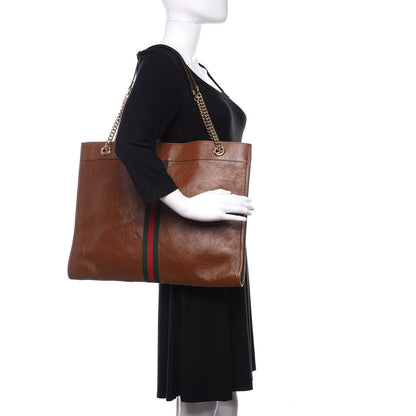 Gucci Calfskin Large Rajah Chain Tote Cuir 2 of 13