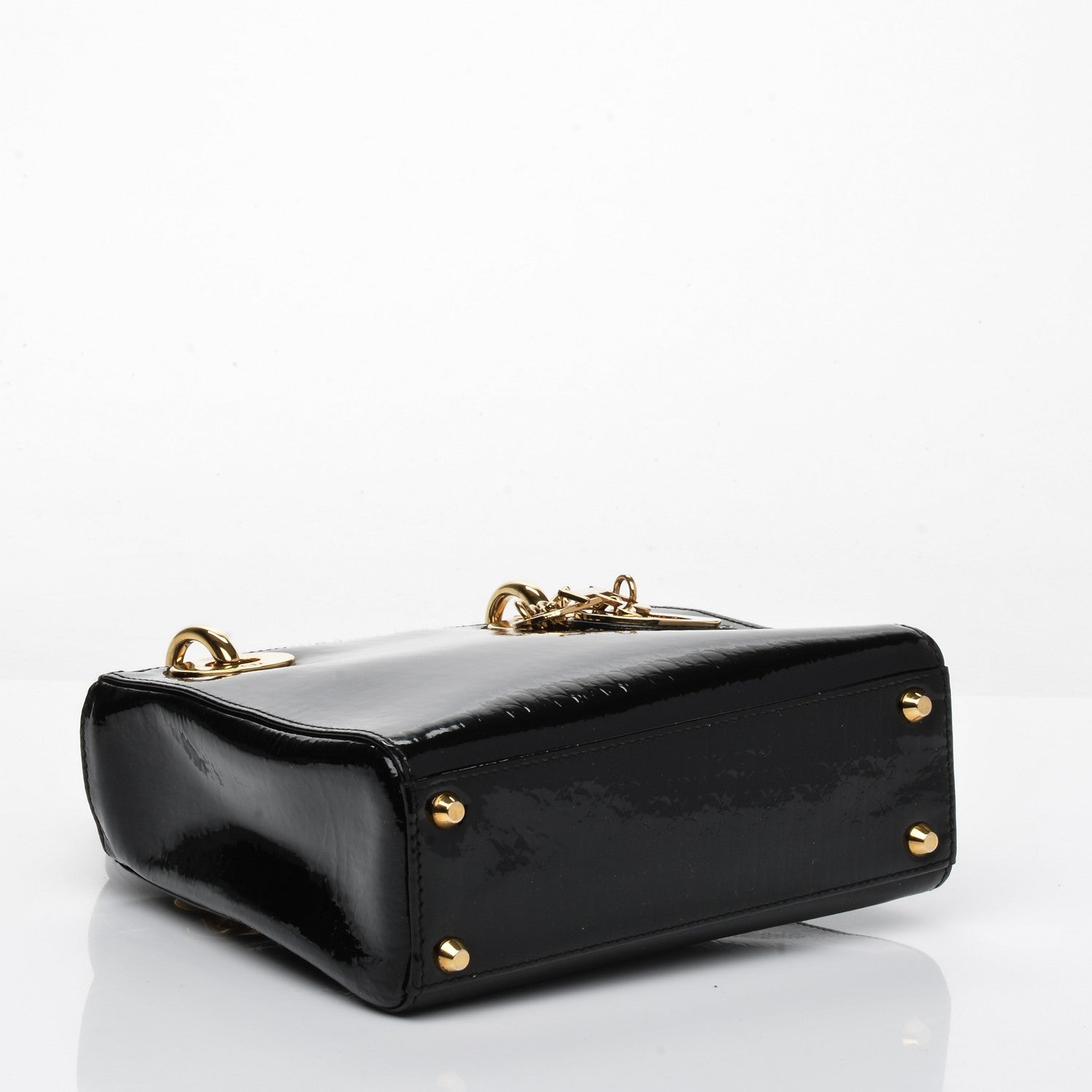 Christian Dior Patent Mini Lady Dior Black 4 of 7