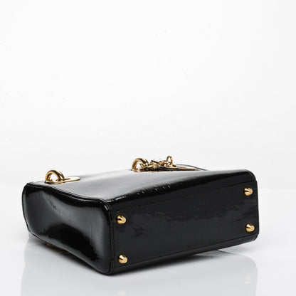 Christian Dior Patent Mini Lady Dior Black 4 of 7