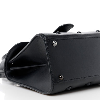 Delvaux Grained Rodeo Calfskin Quilted Mini Brillant Satchel Black 9 of 10