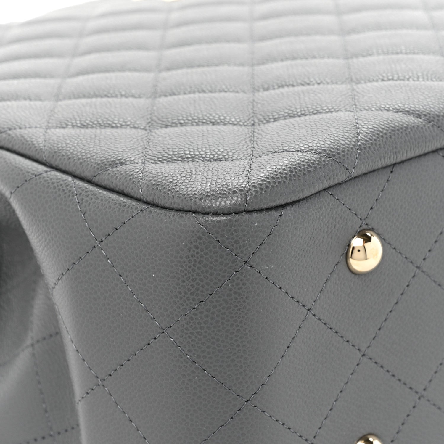 Chanel Caviar Quilted Large CC Shopping Tote Dark Grey 11 of 15