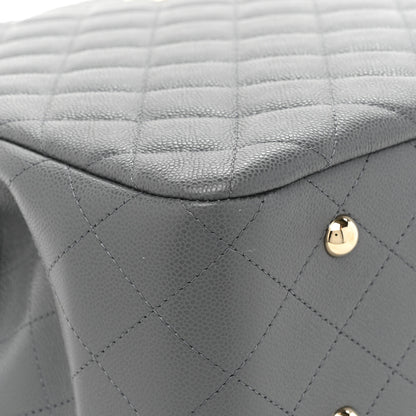 Chanel Caviar Quilted Large CC Shopping Tote Dark Grey 11 of 15