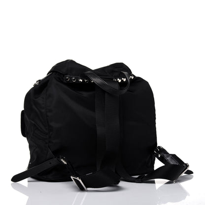 Prada Nylon New Vela Studded Backpack Black 2 of 18