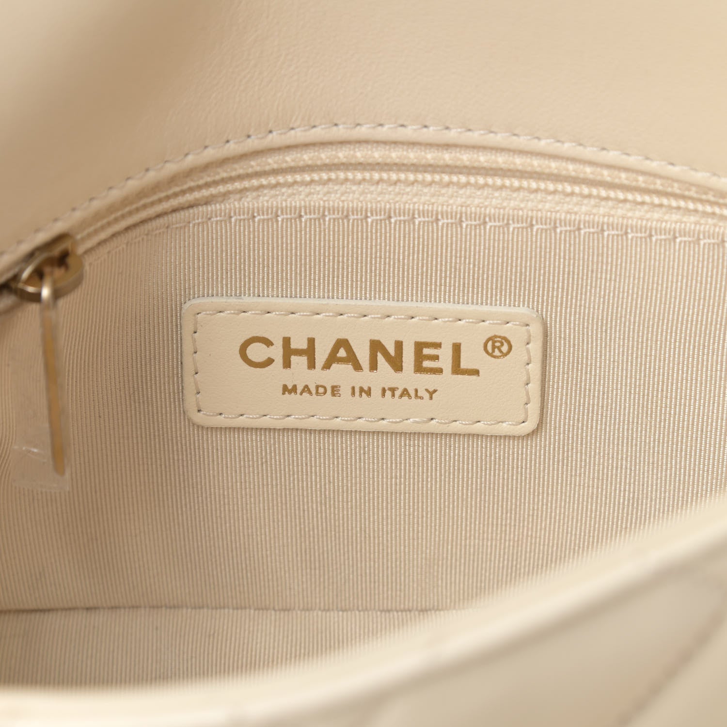Chanel Lambskin Quilted Small CC Coin Flap Bag Ivory 6 of 11