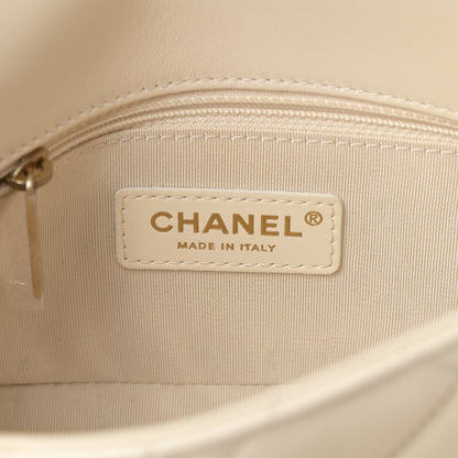 Chanel Lambskin Quilted Small CC Coin Flap Bag Ivory 6 of 11