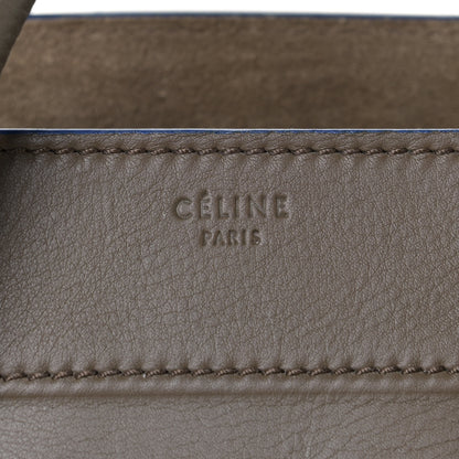Celine Supple Calfskin Medium Phantom Luggage Khaki Cobalt Trim 9 of 9