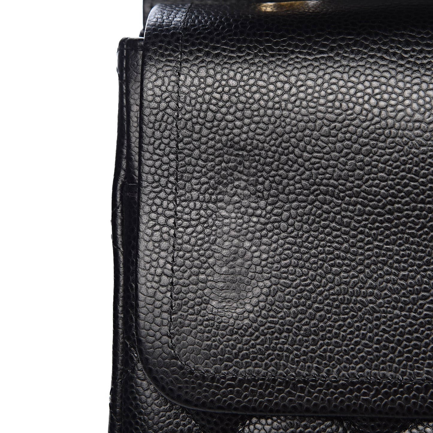 Caviar Quilted Maxi Double Flap Black