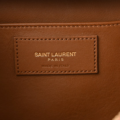 Saint Laurent Calfskin Small Classic Y Cabas Cognac 16 of 34