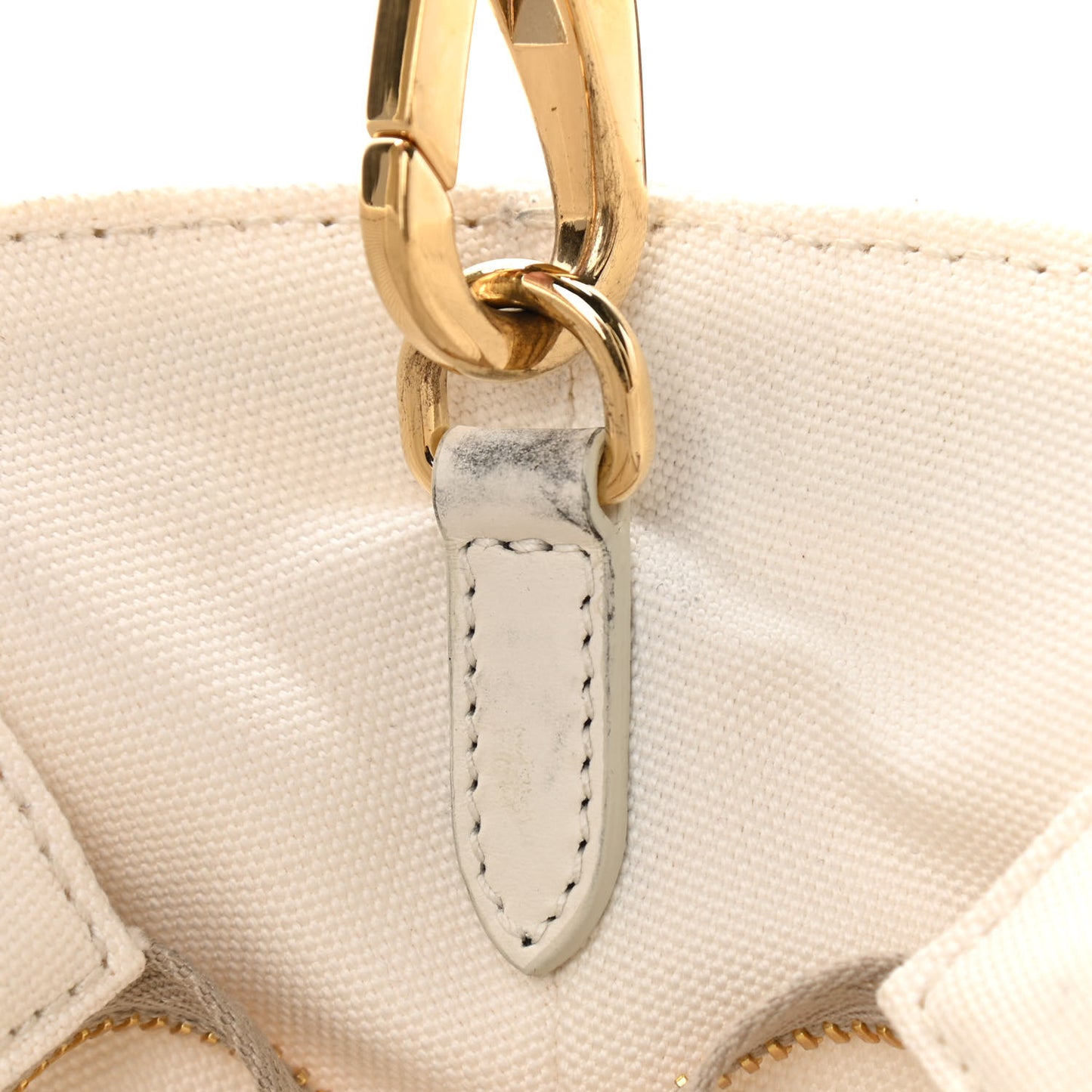 Wicker Canvas Shoulder Bag White