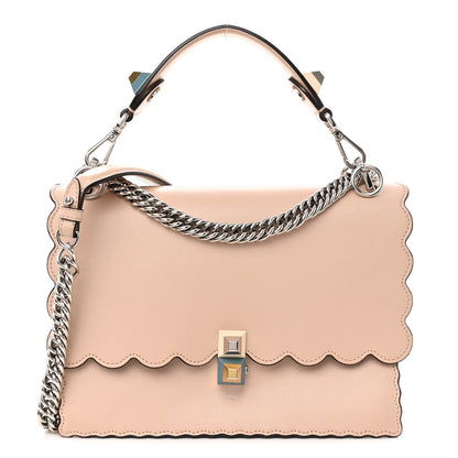 Fendi Vitello Liberty Scalloped Studded Kan I Shoulder Bag Plaster 1 of 12