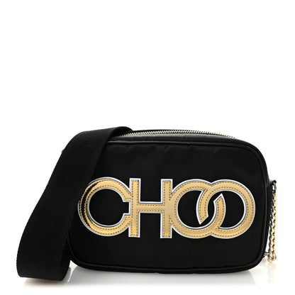 Jimmy Choo Nylon Lorelle Logo Camera Bag Black 1 of 11