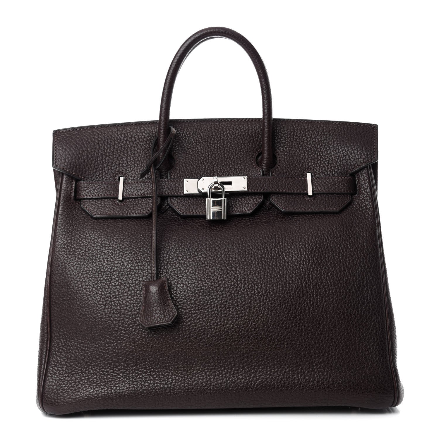 Hermes Togo HAC Birkin 32 Chocolate 1 of 14