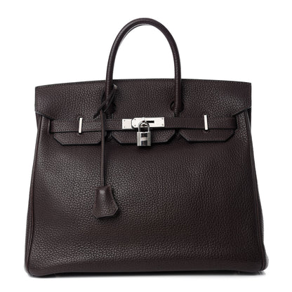Hermes Togo HAC Birkin 32 Chocolate 1 of 14