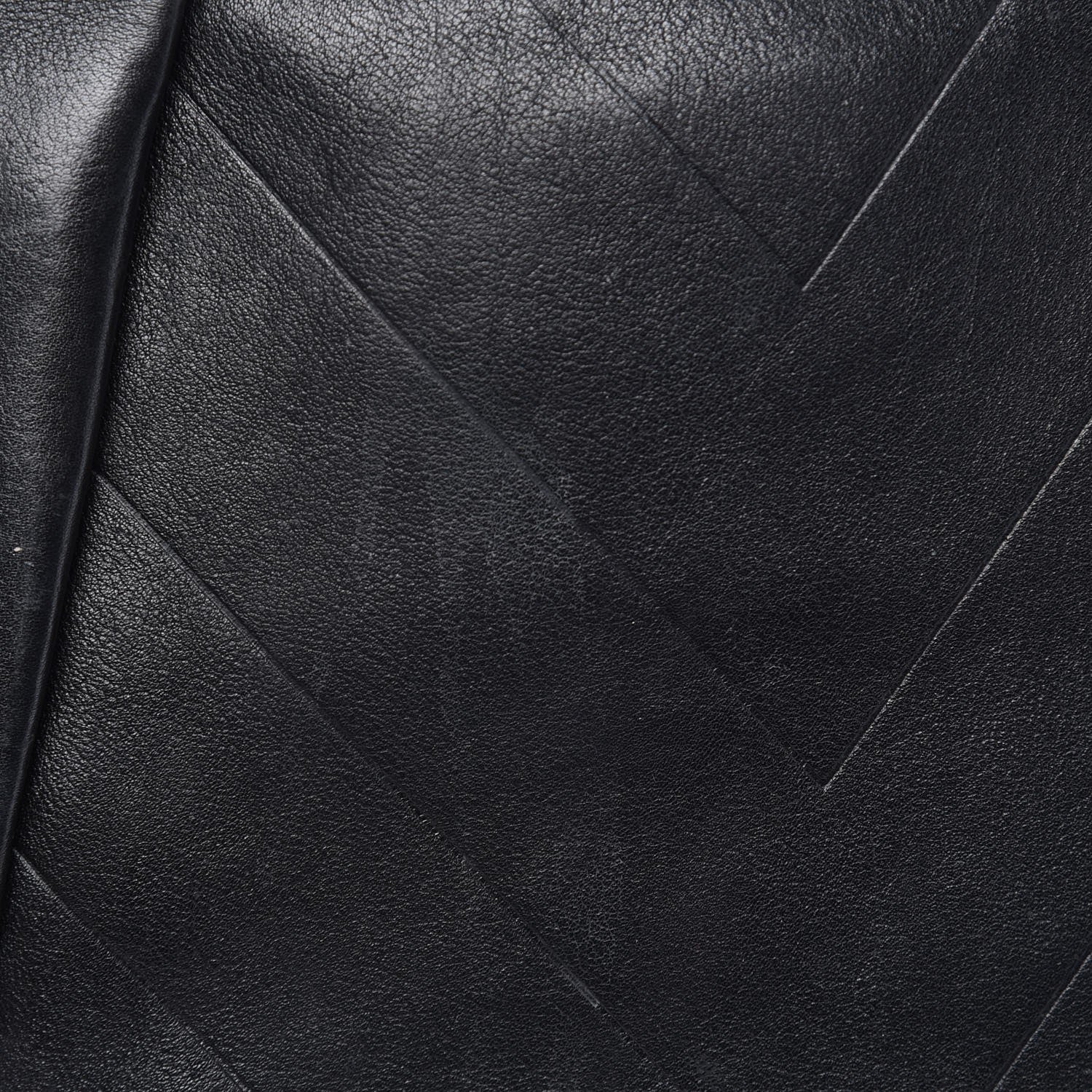 Chanel Calfskin Chevron CC All Day Long Boston Black 8 of 14