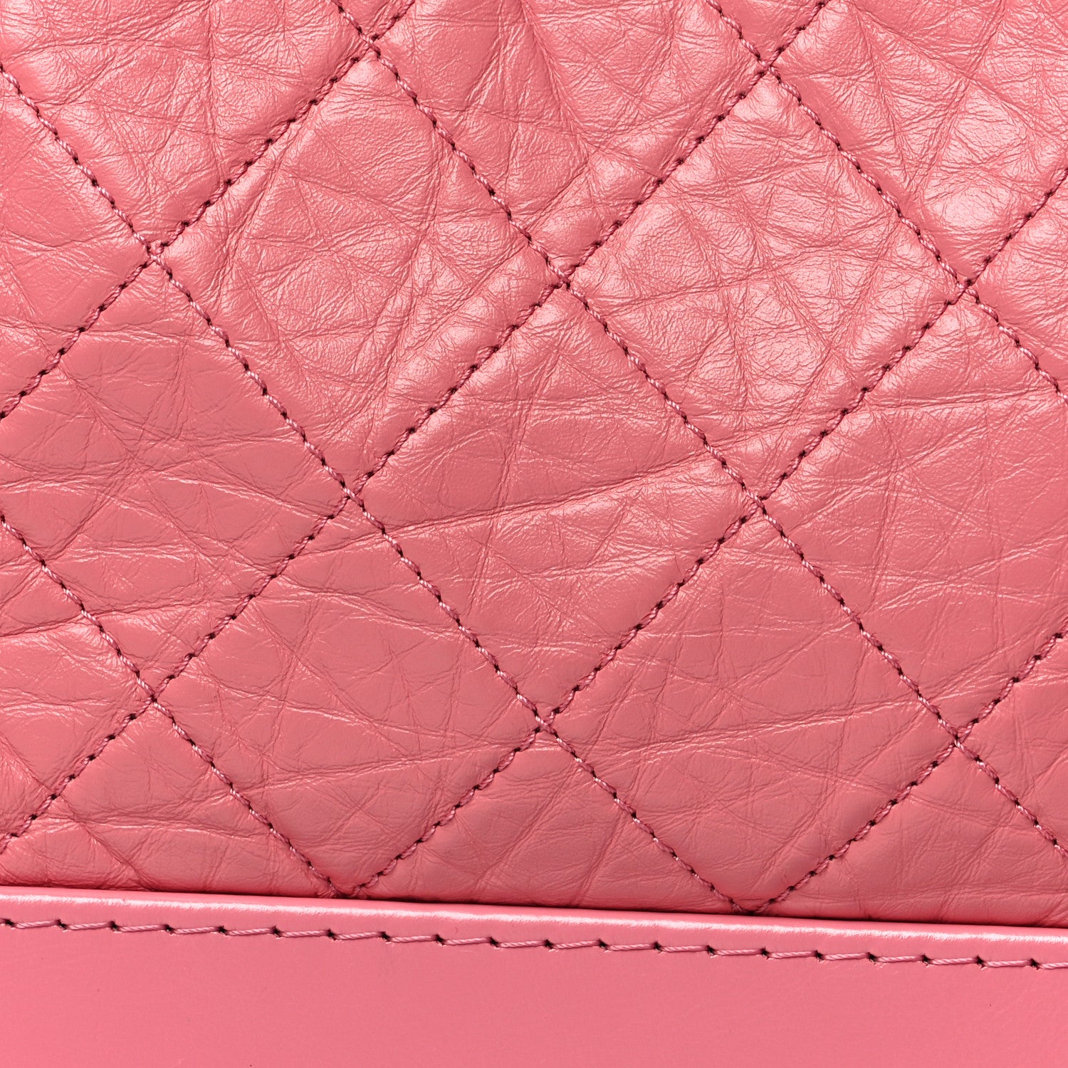 Chanel Aged Smooth Calfskin Quilted Medium Gabrielle Logo Hobo Pink 8 of 12