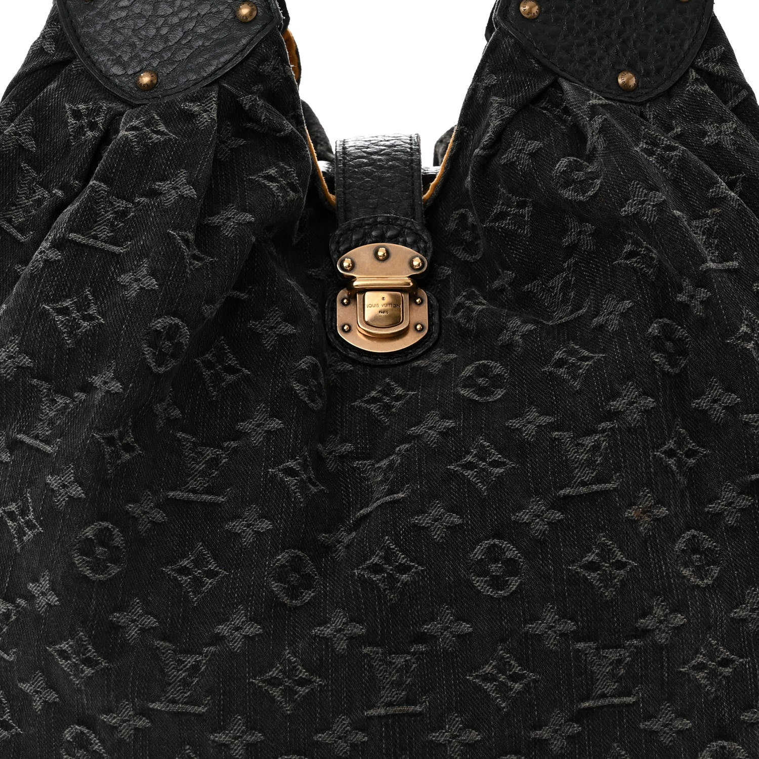 Louis Vuitton Denim Mahina XL Black 7 of 12