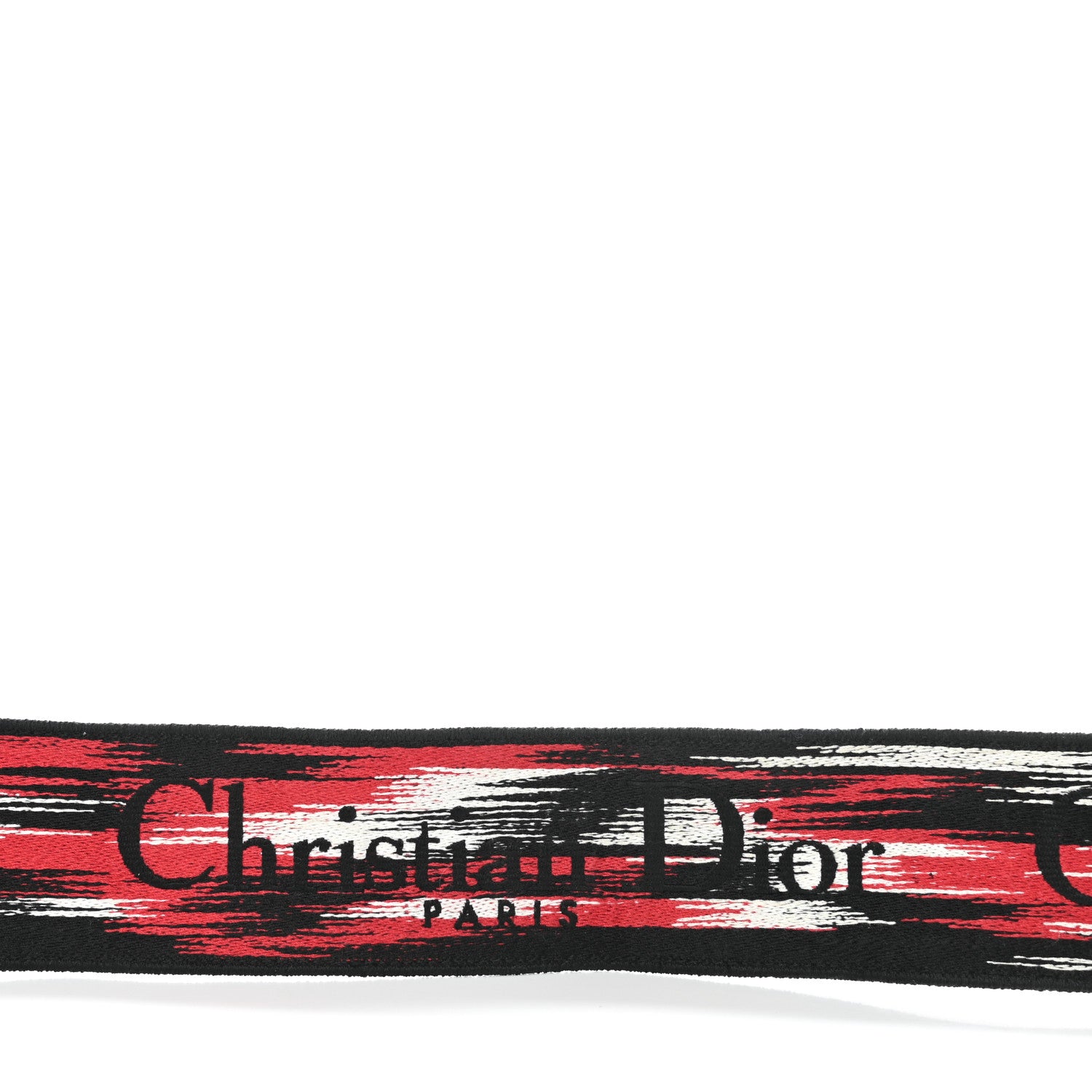Christian Dior Canvas Embroidered Dioramour Shoulder Strap Black Red White 3 of 9