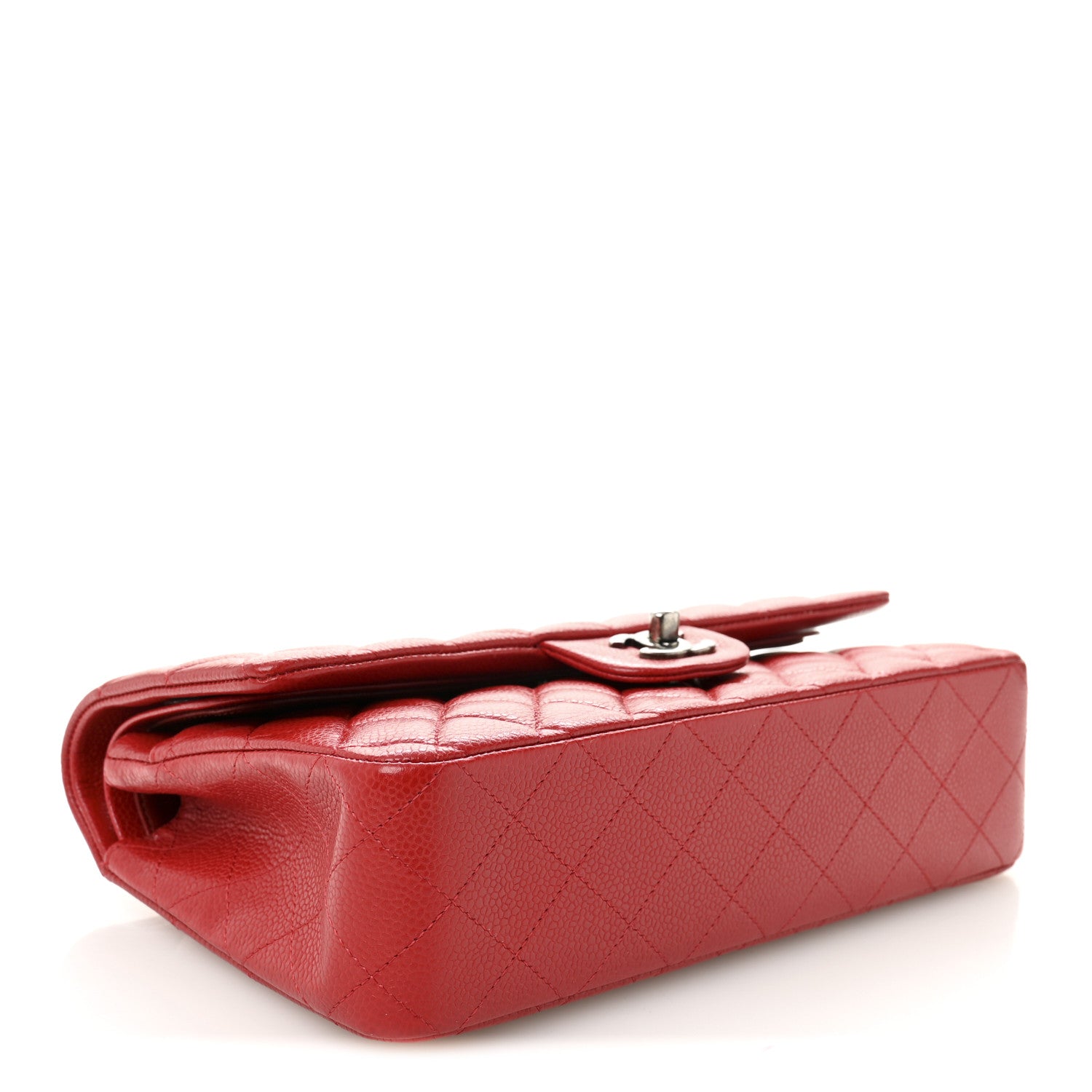 Chanel Caviar Quilted Medium Double Flap Red 4 of 10