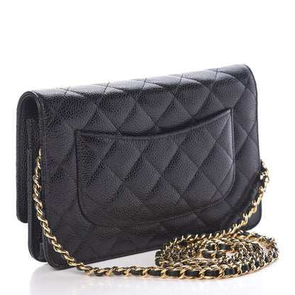 Chanel Caviar Quilted Wallet On Chain WOC Black 3 of 14