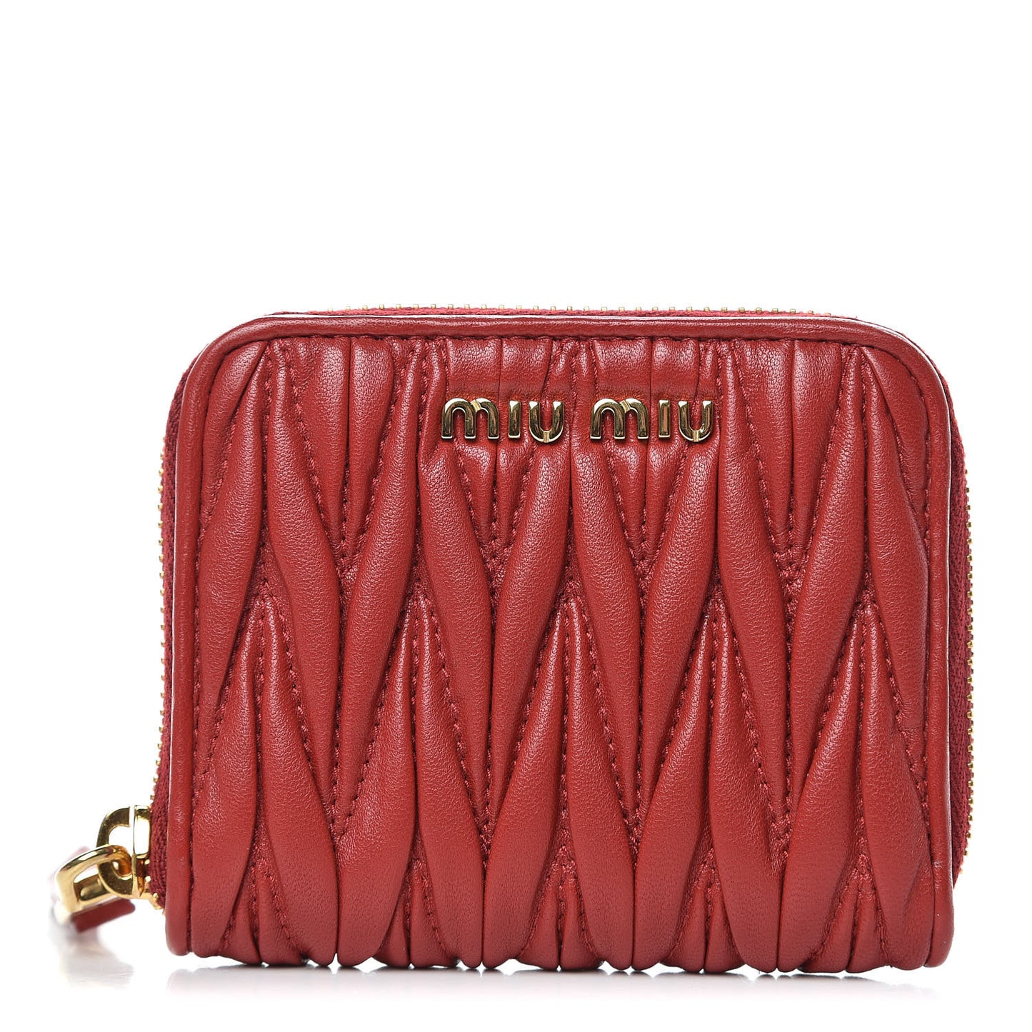 Nappa Matelasse Lux Coin Purse Fuoco