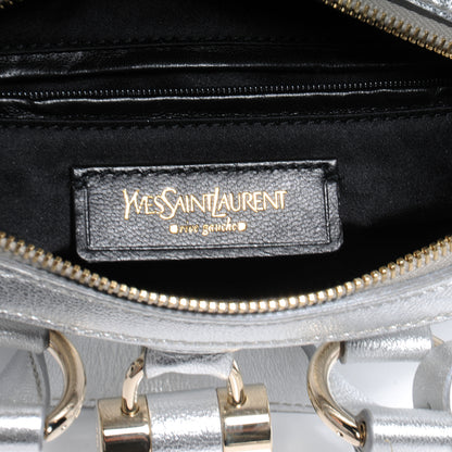 Saint Laurent Leather Small Muse Metallic Silver 5 of 7