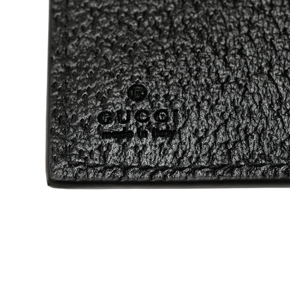 Gucci Calfskin Boar Effect GG Marmont Card Case Black 6 of 7
